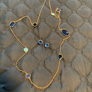 Kate Spade long necklace and earrings